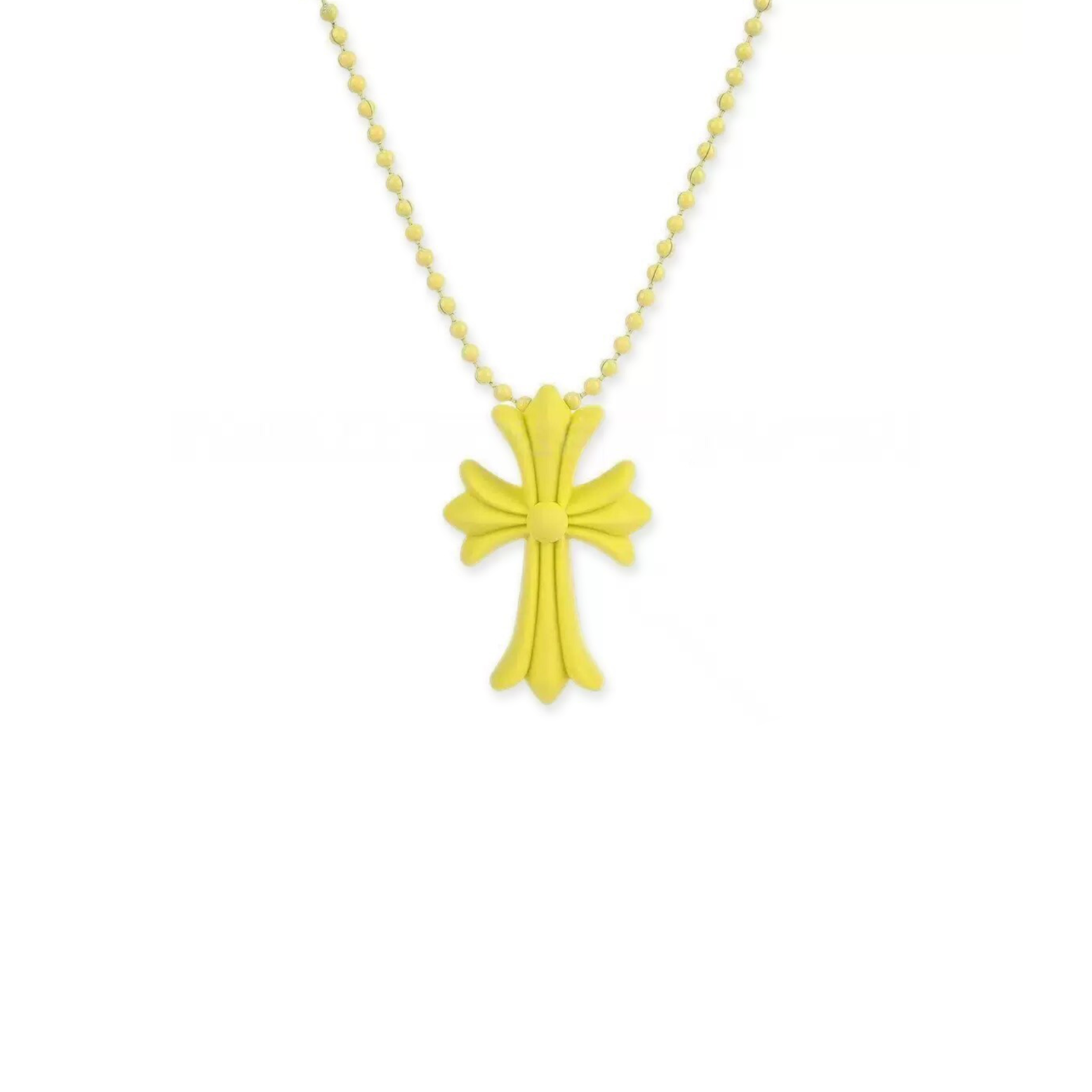 Ch*0me He**ts silicone cross necklace